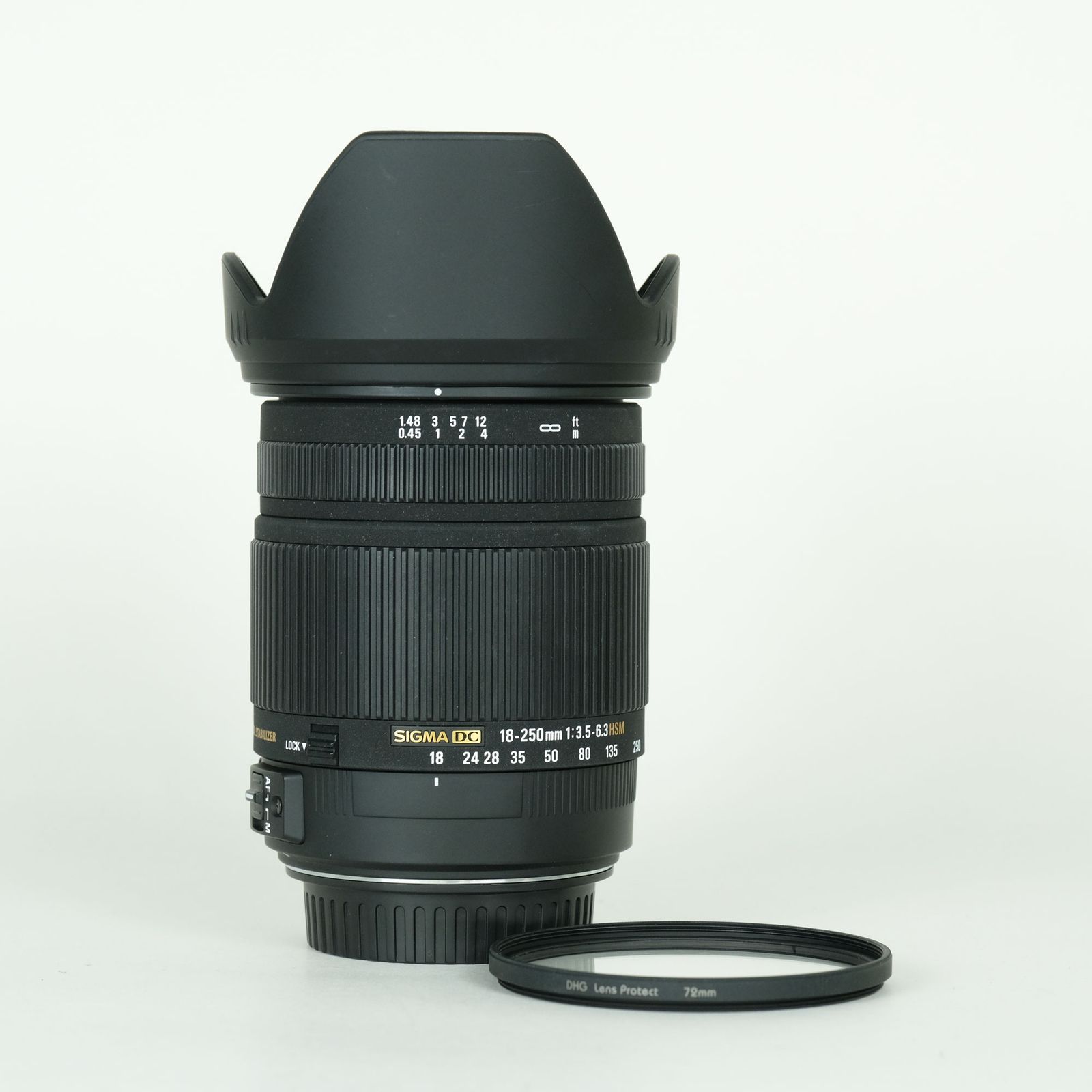 美品 | フィルター付] SIGMA 18-250mm F3.5-6.3 DC OS HSM [キヤノンEF