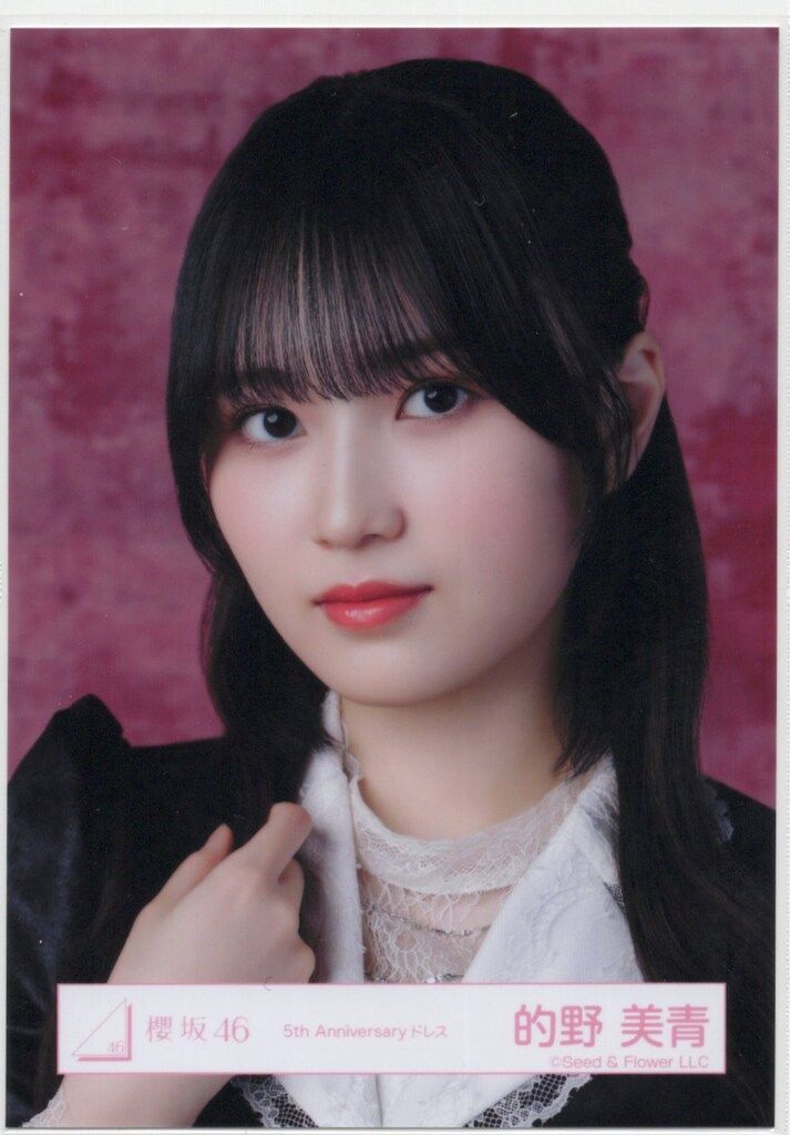 櫻坂46 5th YEAR ANNIVERSARY LIVE 的野美青 5th Anniversary ドレス