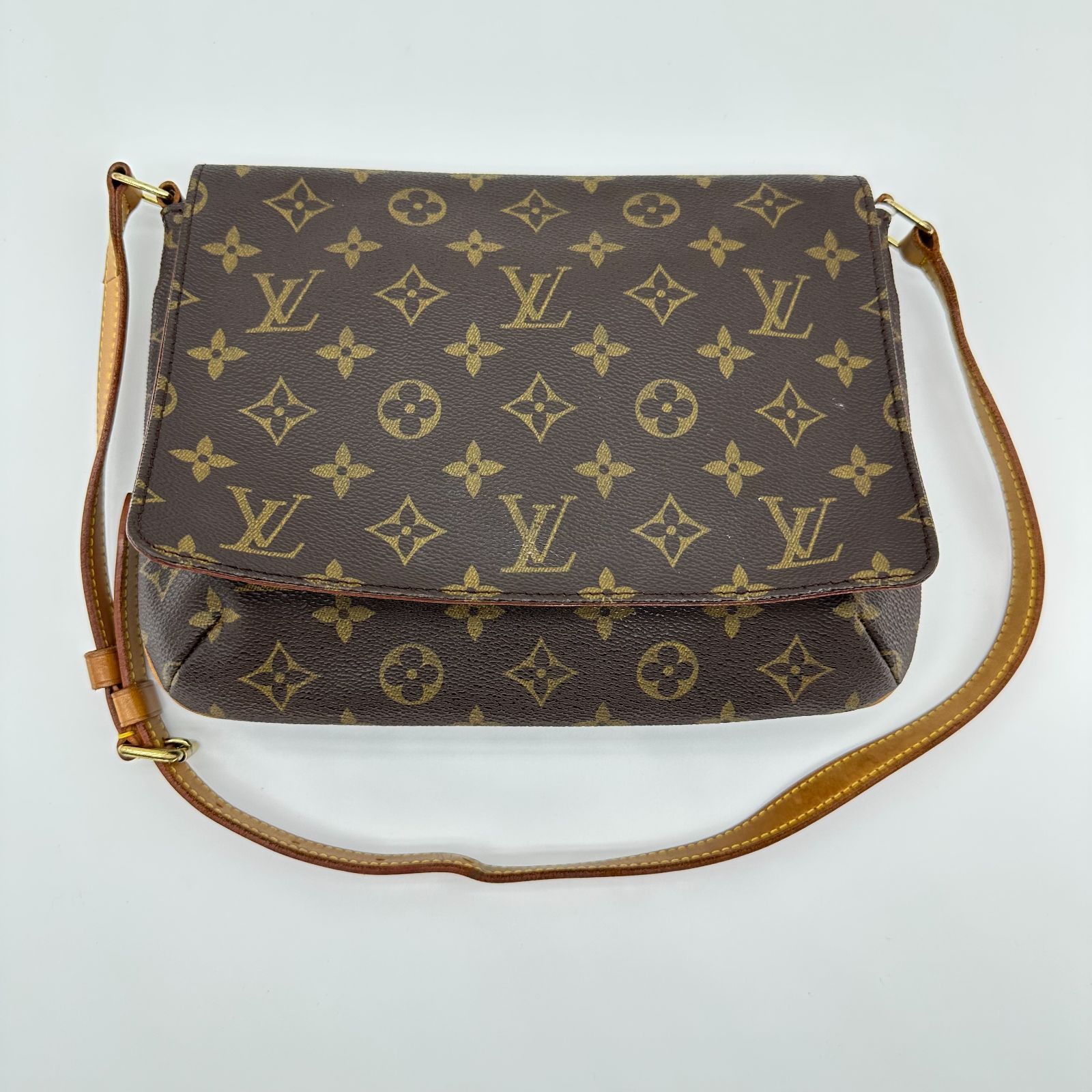 Louis Vuitton ルイヴィトン ミュゼットタンゴ M51257 茶色 斜めがけショルダーバッグ B ランク レディース