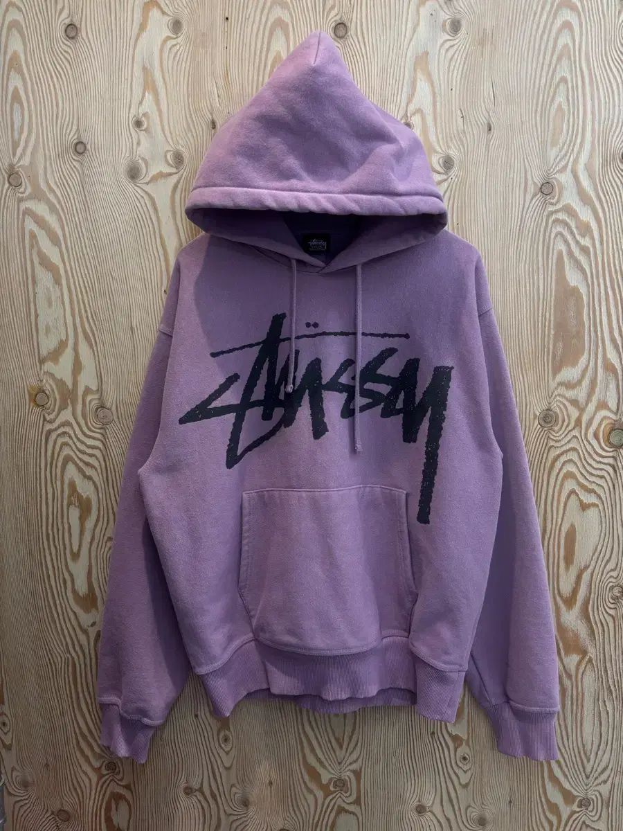 STUストック ロゴ フーディー オーキッド