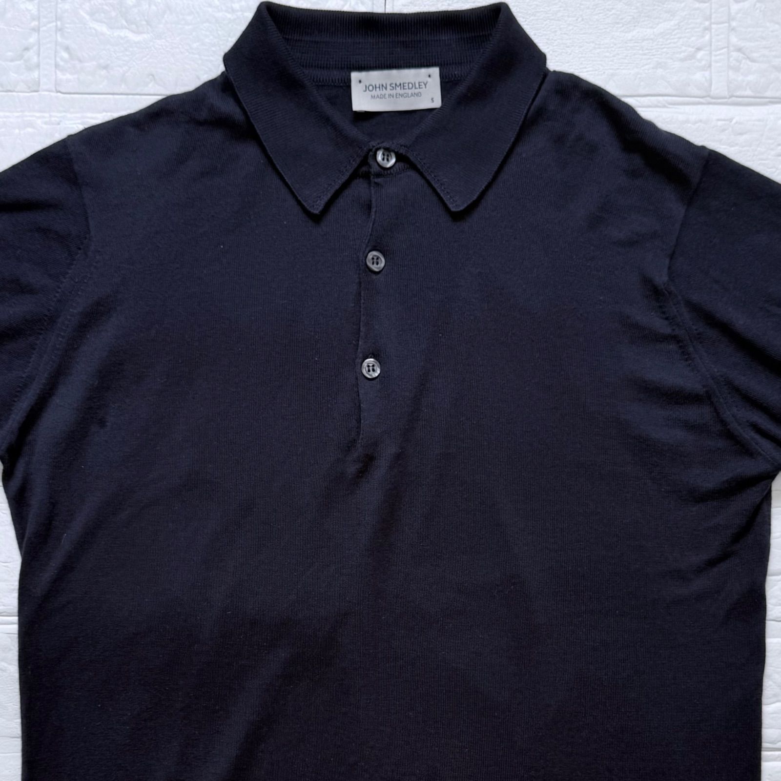 JOHN SMEDLEY 30ゲージ シーアイランドコットン 半袖 ニットポロシャツ