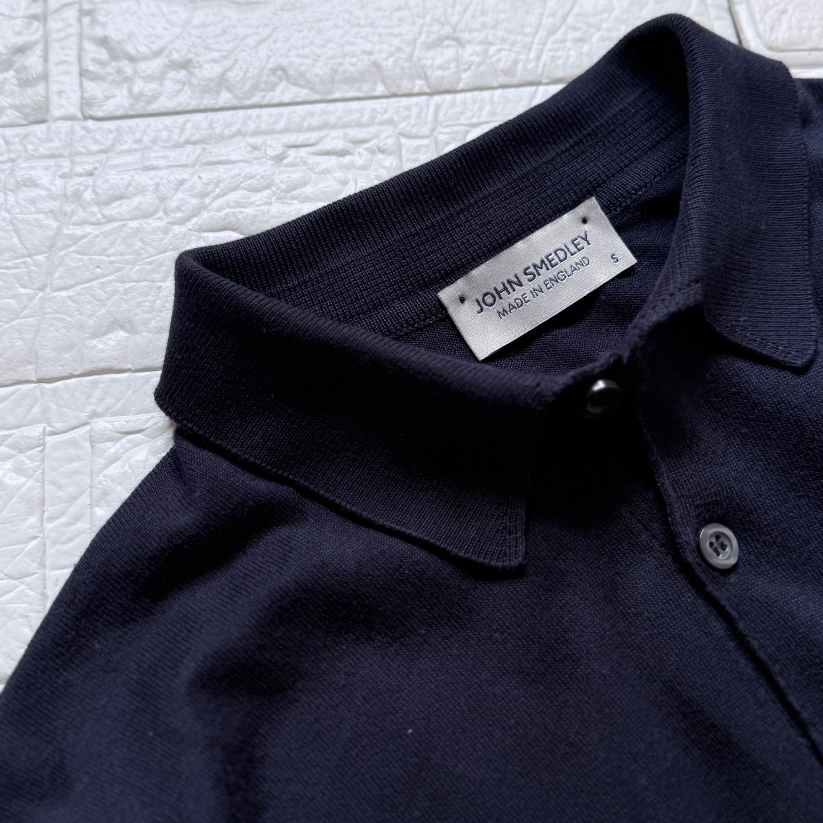 JOHN SMEDLEY 30ゲージ シーアイランドコットン 半袖 ニットポロシャツ