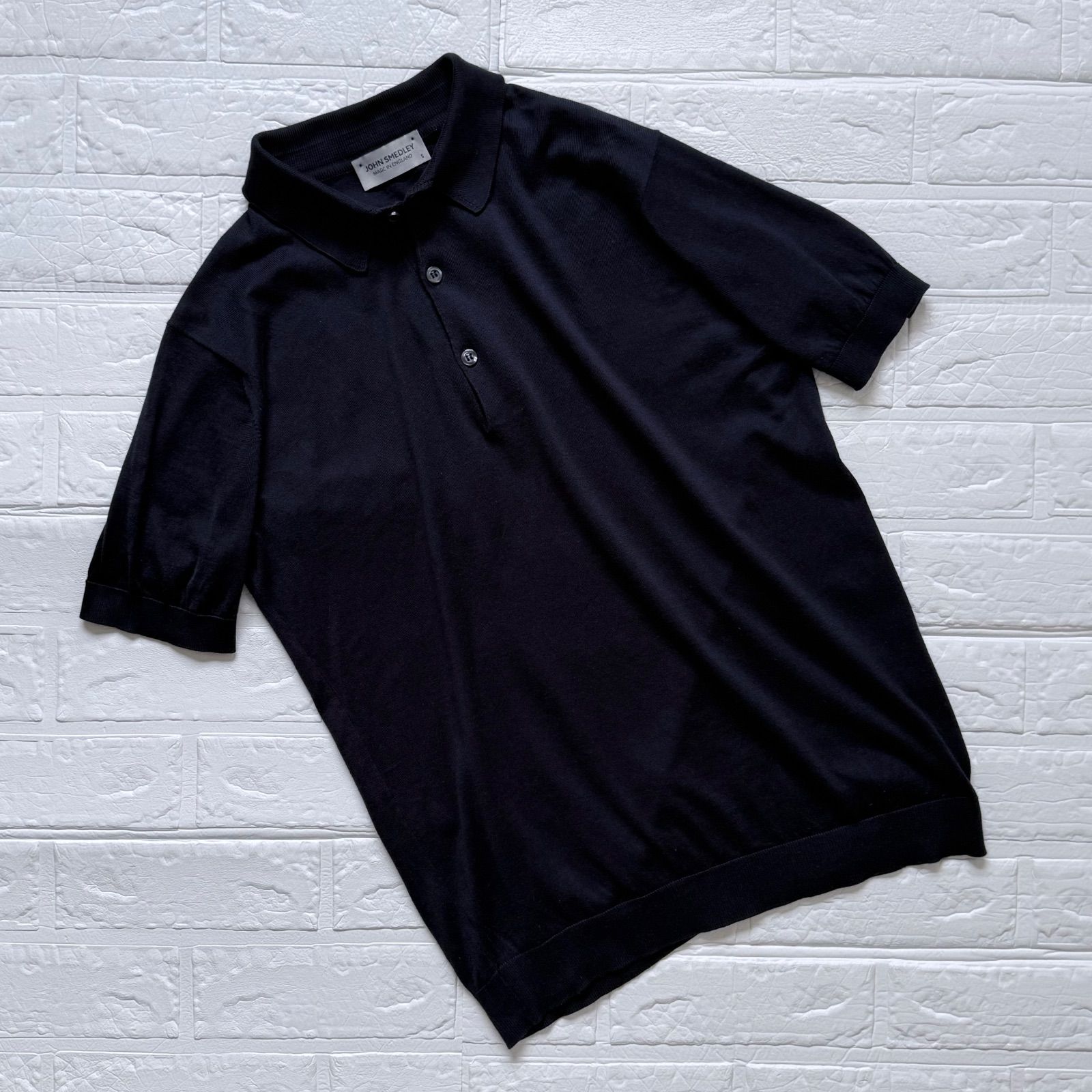 JOHN SMEDLEY 30ゲージ シーアイランドコットン 半袖 ニットポロシャツ