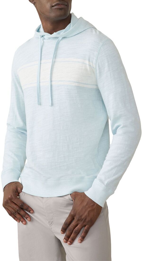 ファレティ メンズ アウター パーカー・スウェット Faherty Mensunwashed Stripe Slub Hoodie Sky Surf Stripe ストライプ