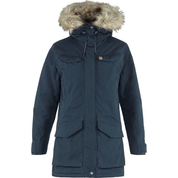フェールラーベン レディース アウター ジャケット・ブルゾン パーカー Fjallraven Womens Nuuk Parka Dark Navy ネイビー