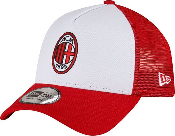 ニューエラ メンズ アクセサリー 帽子 ロゴ New Eradult AC Milan 2024 Logo Red Trucker Hat NoColor レッド