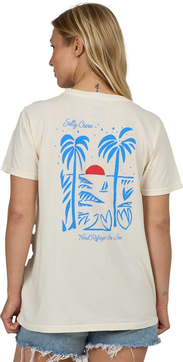 ソルティークルー レディース トップス Tシャツ Salty Crewomens Geo Palm Boyfriend TShirt Off White オフホワイト