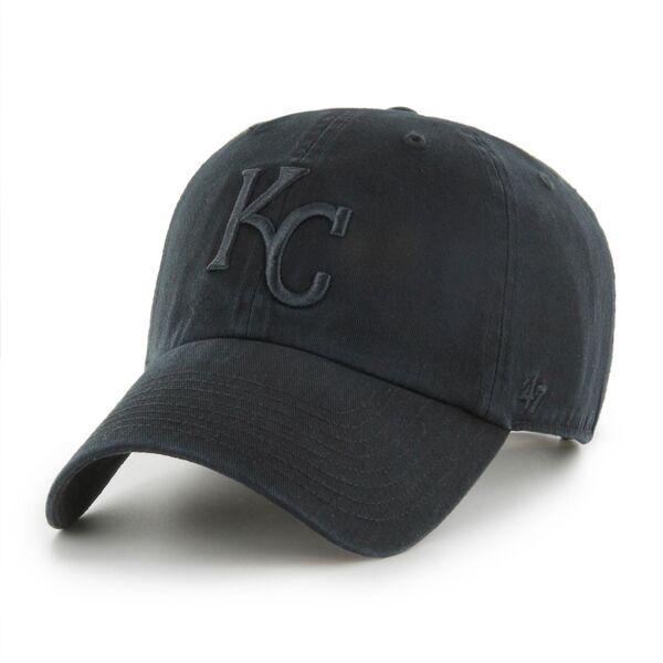 フォーティーセブン メンズ アクセサリー 帽子 47 Adult Kansas City Royals Black Clean Up Adjustable Hat NoColor ブラック