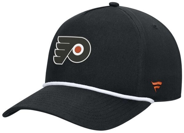 ファナティクス メンズ アクセサリー 帽子 Fanatics NHL Adult Philadelphia Flyers Black Rope Structured Adjustable Hat No