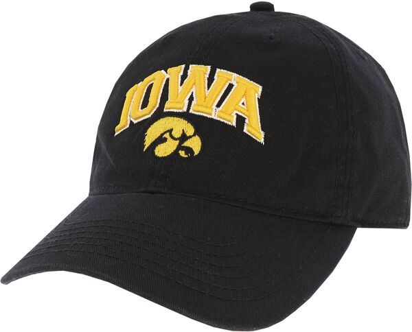 リーグレガシー メンズ アクセサリー 帽子 LeagueLegacy Mens Iowa Hawkeyes Relaxed Twill Adjustable Black Hat NoColor ブラッ