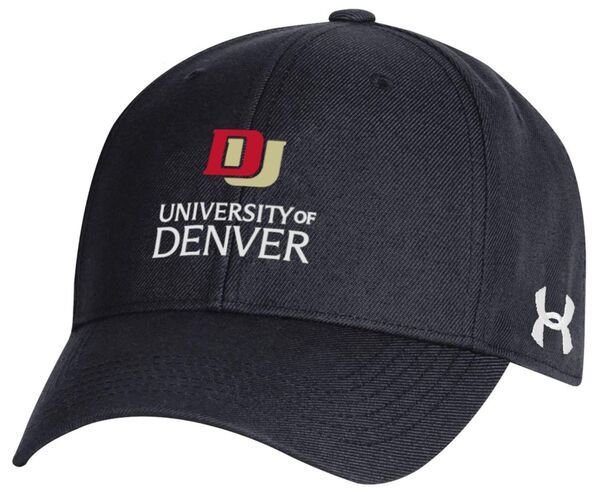 アンダーアーマー レディース アクセサリー 帽子 Under Armour Adult Denver Pioneers Black OTStructured Adjustable Hat NoColo