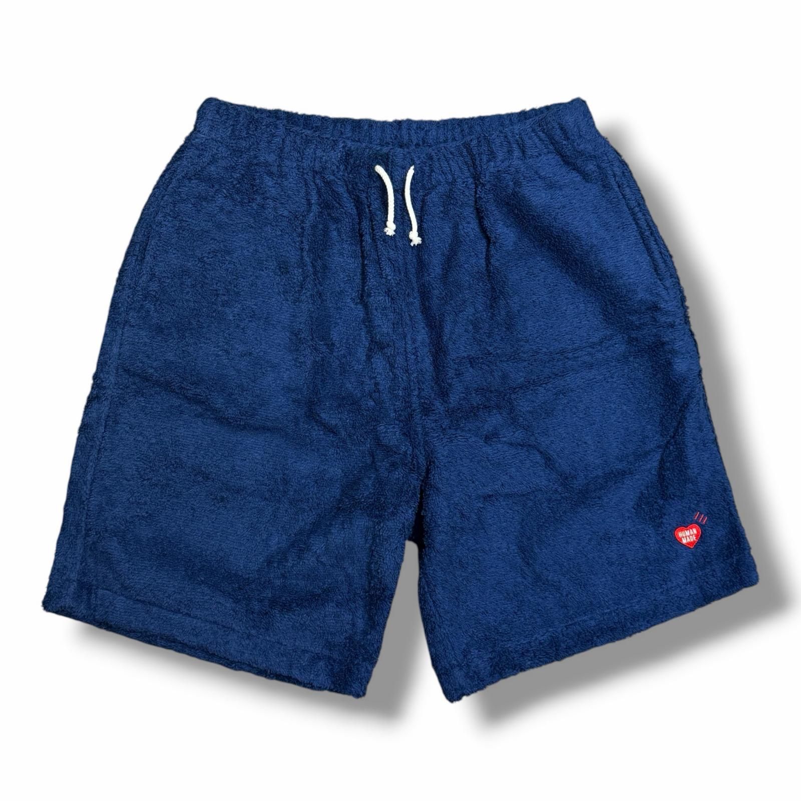 HUMAN MADE Pile Aloha Shorts パイル ショートパンツ ハーフパンツ ハーフパンツ ヒューマンメイド HM27PT023 ブルー M （14081M）
