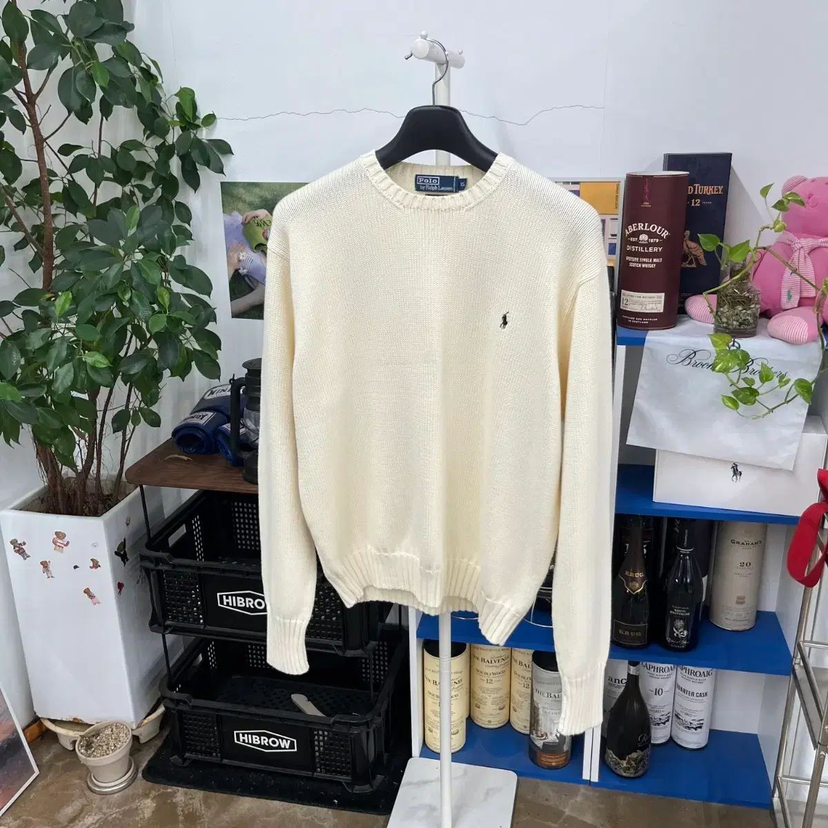 ポロラルフローレン クルーネック コットンニット XL