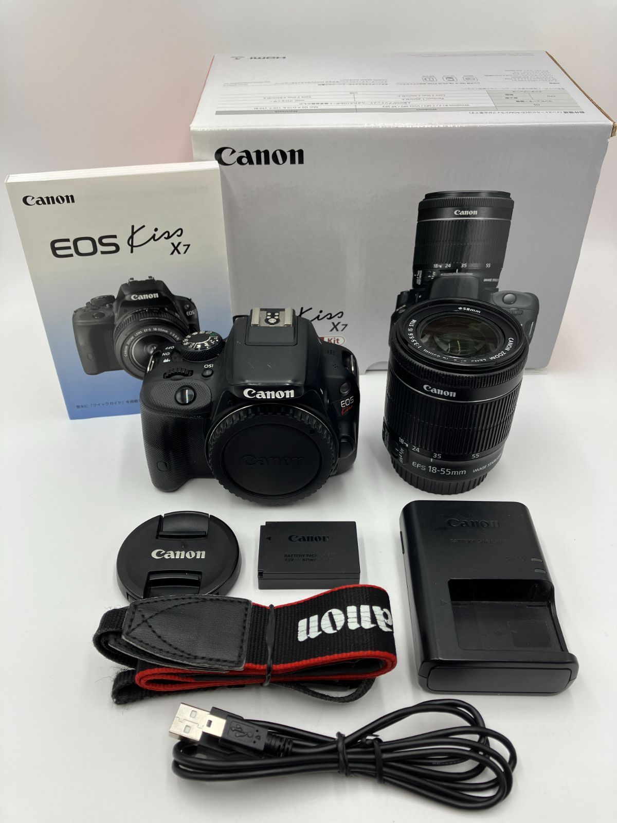 【動作確認済】Canon EOS Kiss X7 EF-S 18-55mm IS STM レンズキット