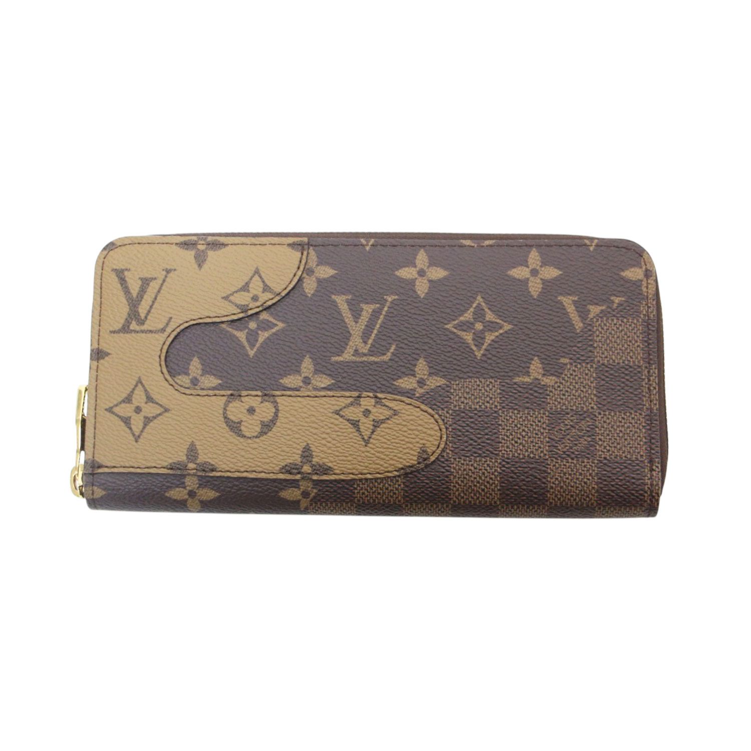 【美品】LOUIS VUITTON ルイヴィトン 25秋冬 ジッピーウォレット ホリゾンタル モノグラム ランドスケープ M26021 長財布 ラウンドジップ ブラウン スペイン製 【レディース】【中古】