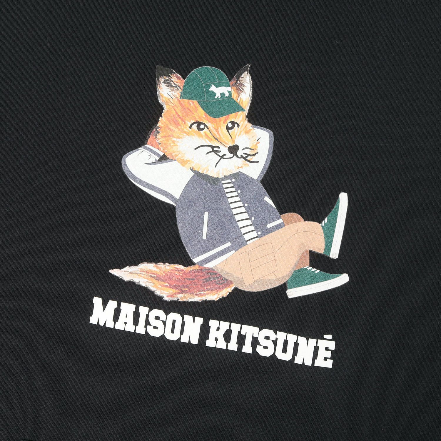 美品】MAISON KITSUNE メゾン キツネ パーカー ブラック サイズ:XL 