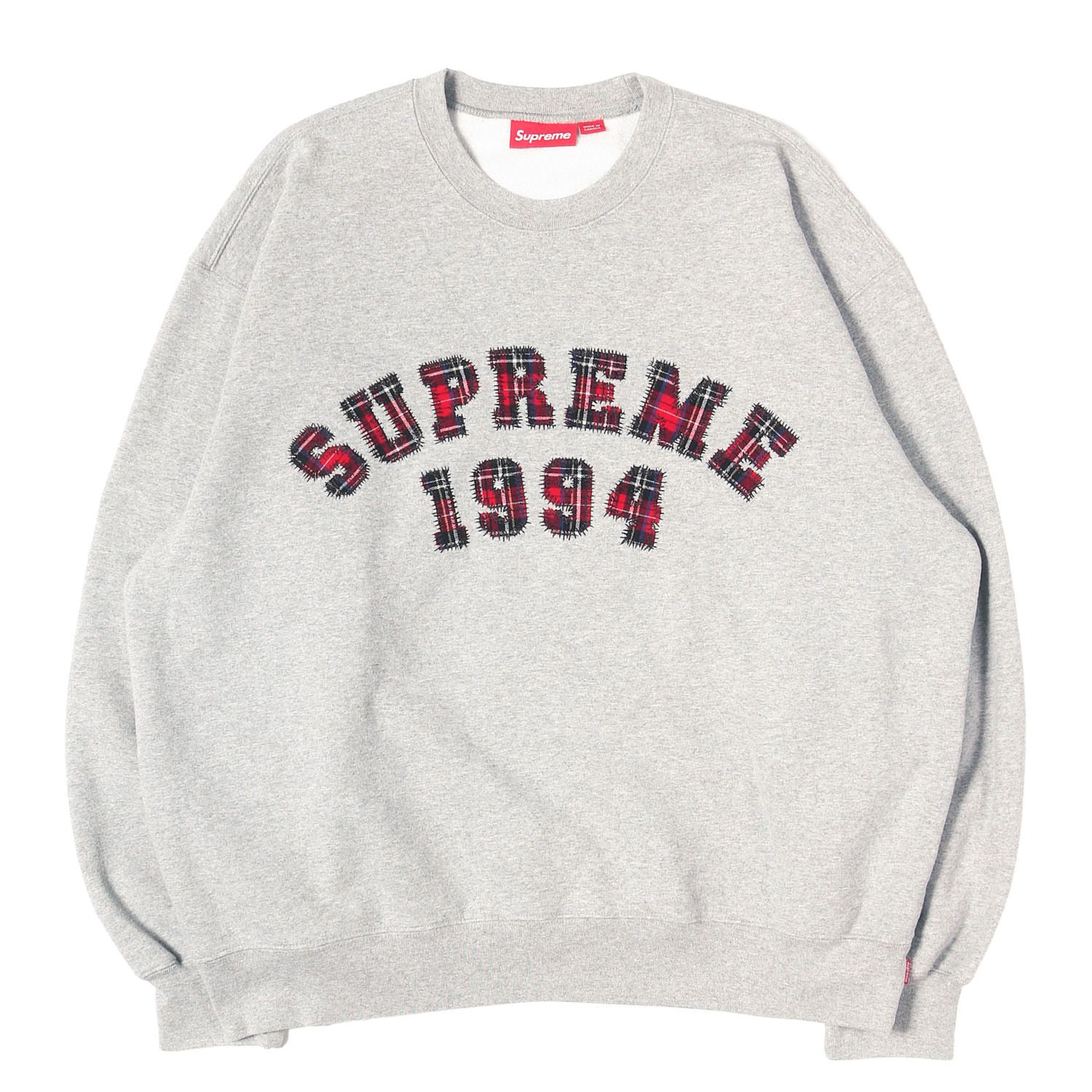 トップス Supreme シュプリーム グレー Arc Logo Crewneck アーチロゴ