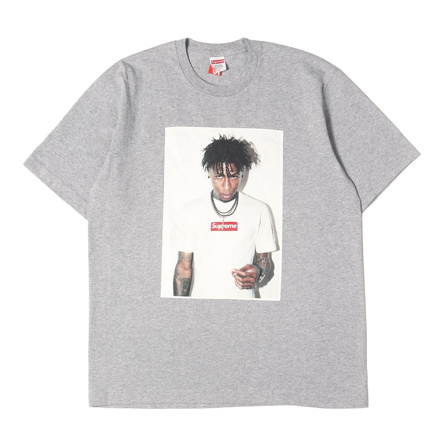 【新品】Supreme シュプリーム Tシャツ ヘザーグレー サイズ:M 23AW ヤングボーイ・ネヴァー・ブローク・アゲイン フォト Tシャツ NBA Youngboy Tee トップス カットソー 半袖【メンズ】
