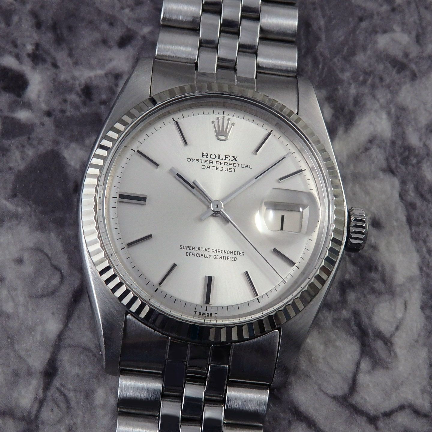 ロレックス ヴィンテージ デイトジャスト Ref.1601 1971年 ギャランティ・タグ・箱 アンティーク Cal1570 自動巻 ROLEX DATEJUST 431,160円