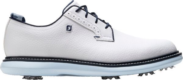 フットジョイ メンズ シューズ スニーカー FootJoy Mens Traditions Blucher Golf Shoes Previouseason WhiteNavyBlue ホワイト