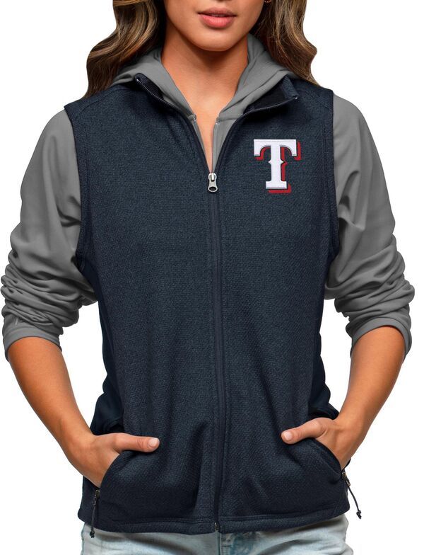 アンティグア レディース トップス ベスト Antigua Womens Texas Rangers Navy Course Vest NoColor ネイビー
