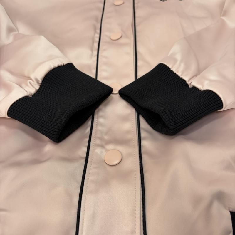 マリークヮント 224-551701-090-3 サテンロゴブルゾン pink M(38) レディース M ISItems【USED】【古着】【中古】50161992