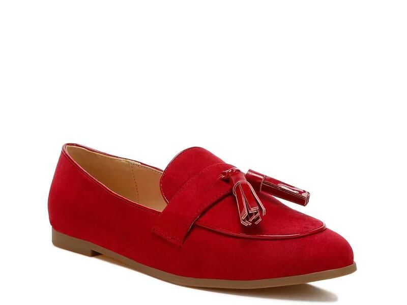 ラグアンドコー レディース シューズ スリッポン・ローファー Rag CoFolklore Loafe red レッド