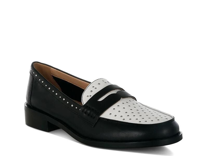 ラグアンドコー レディース シューズ スリッポン・ローファー Rag CoRaisa Loafer BlackIvory アイボリー