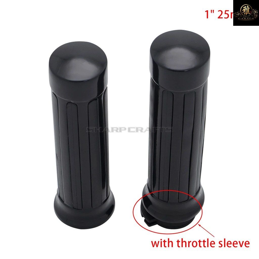 オートバイ 1 25mm スカル ラバー スリップ ハンドルバー ハンドグリップ ハーレー ホンダ カワサキ ヤマハ バイク クルーザー チョッパー