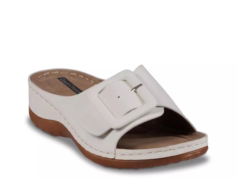 グッドチョイス レディース シューズ サンダル Good ChoiceHamden Wedge Sandal White ホワイト