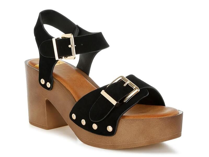 ラグアンドコー レディース シューズ サンダル プラットフォーム Rag CoLhasa Platform Sandal Black ブラック