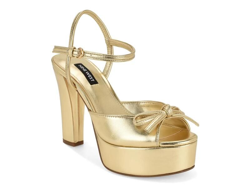 ナインウェスト レディース シューズ サンダル プラットフォーム Nine WestNessle Platform Sandal Gold Metallic ゴールド