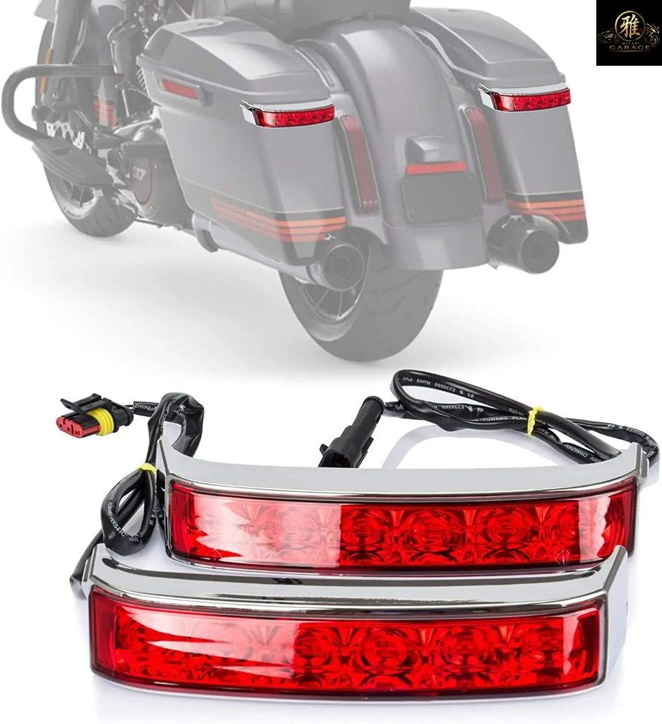 サドルバッグハウジング テール ラン ブレーキ ターン ライト ランプ LED レンズ ツーリング ロードグライド CVO エレクトラ ウルトラ クラ