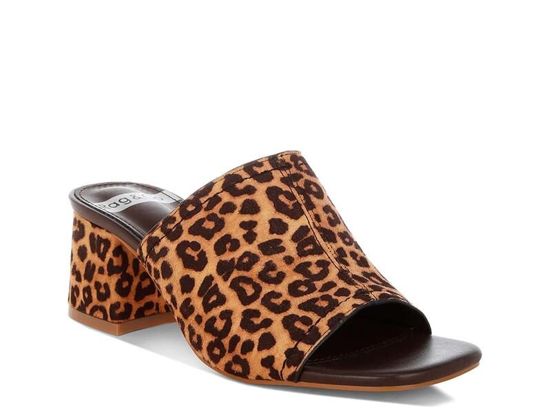 ラグアンドコー レディース シューズ サンダル Rag CoCarmila Sandal BrownBlack Leopard Print ブラック