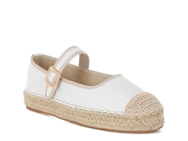 ラグアンドコー レディース シューズ パンプス Rag CoOstac Mary Janespadrille Flat White ホワイト