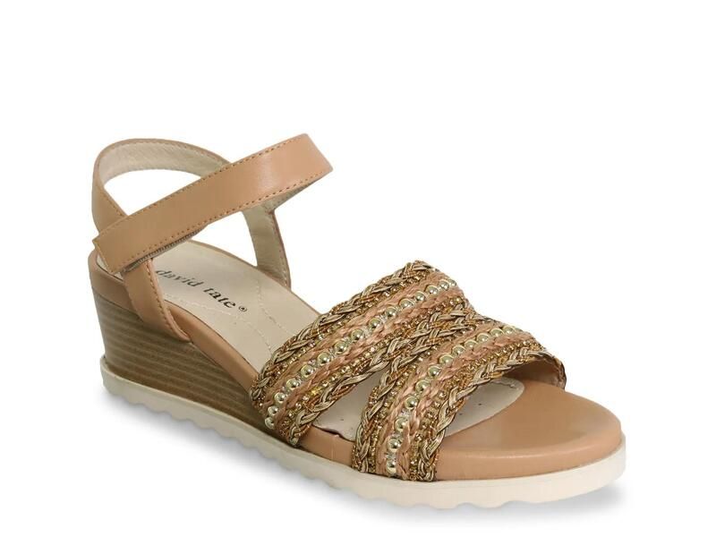 ダイビッドテイト レディース シューズ サンダル David TateKind Wedge Sandal Tan タン