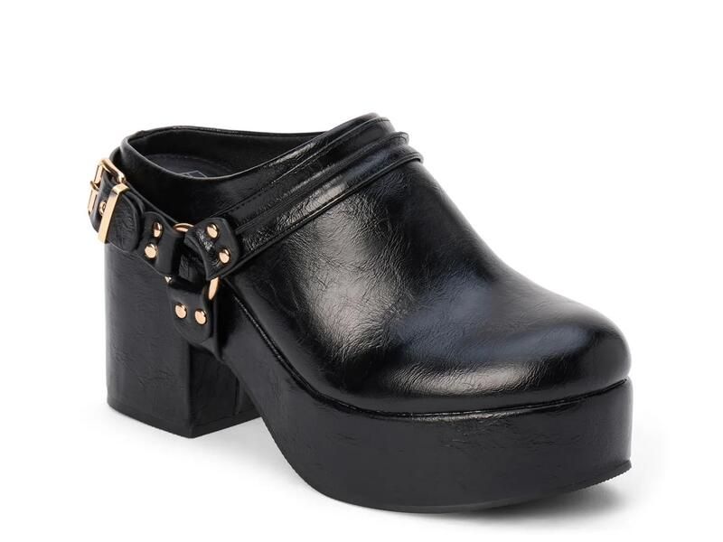ビーチバイマティス レディース シューズ サンダル プラットフォーム Beach by MatisseSawyer Platform Clog Black Synthetic ブラック