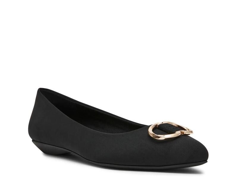 アンクライン レディース シューズ パンプス Anne KleinOswego Flat Black ブラック