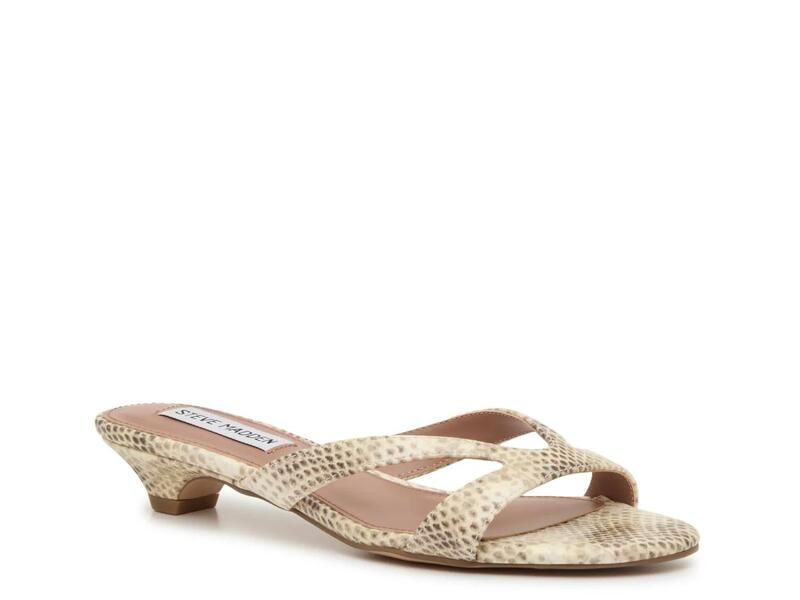 スティーブ マデン レディース シューズ サンダル Steve MaddenPaulah Sandal Natural Beige Snake Print ベージュ