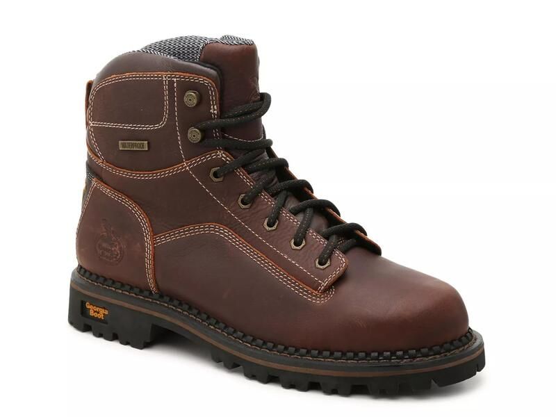ジョージブーツ メンズ シューズ ブーツ・レインブーツ Georgia BootAmp LT Logger Work Boot Dark Brown ブラウン
