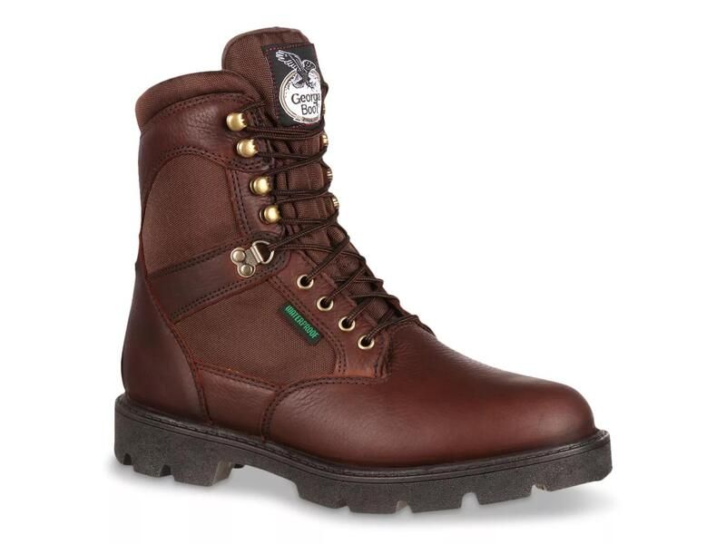 ジョージブーツ メンズ シューズ ブーツ・レインブーツ Tシャツ Georgia BootHomeland Steel Toe Work Boot Dark Brown ブラウン