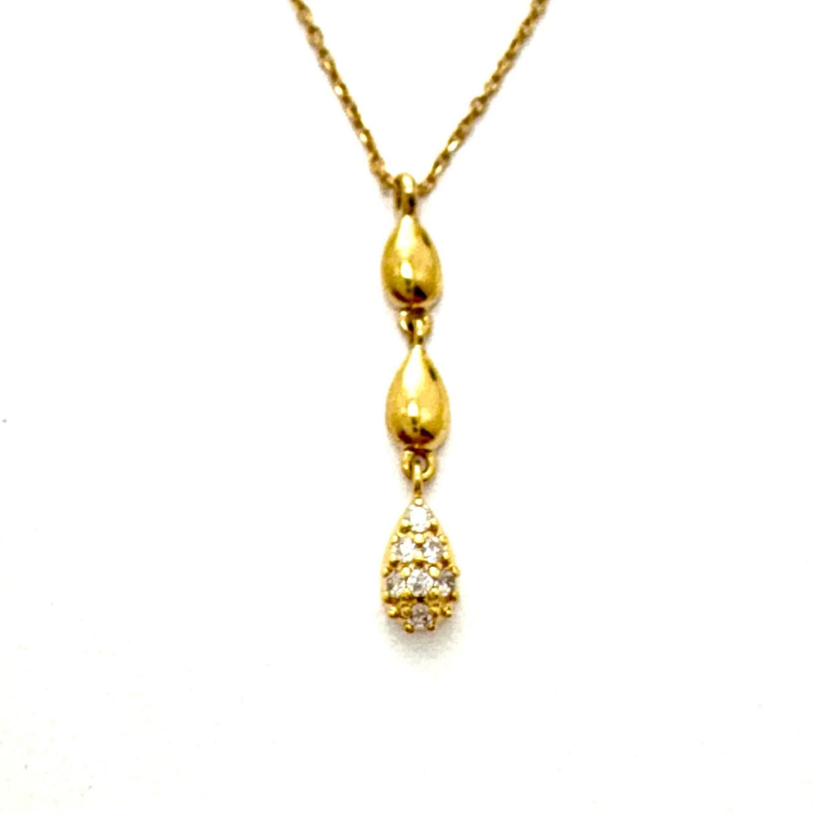 JEWELRY ジュエリー K18ゴールド/ダイヤモンド/1.1g ネックレス ゴールド レディース【中古】471