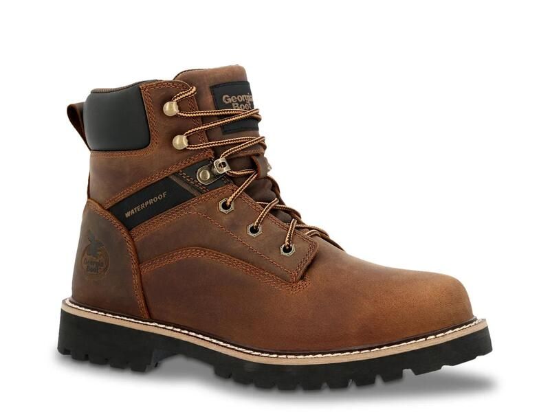 ジョージブーツ メンズ シューズ ブーツ・レインブーツ Georgia BootCore 37 Waterproof Work Boot Mens Dark Brown ブラウン
