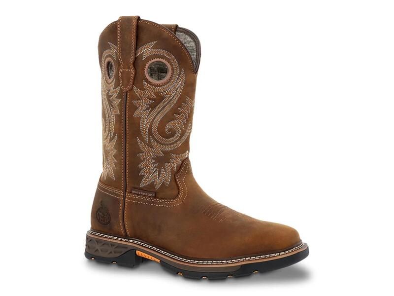 ジョージブーツ メンズ シューズ ブーツ・レインブーツ Georgia BootCarboTec FLX Waterproof Western Work Boot Mens Dark Brown ブラ