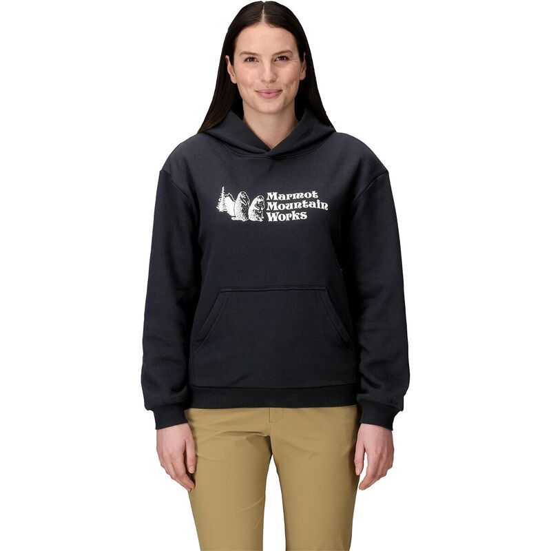 マーモット レディース アウター パーカー・スウェット Marmot MMW Hoodie Womens Black ブラック
