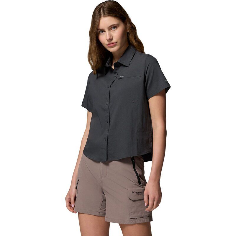 コロンビア レディース トップス Tシャツ 半袖 Columbia Silveridge Utility II ShortSleeve Shirt Womenshark シルバー