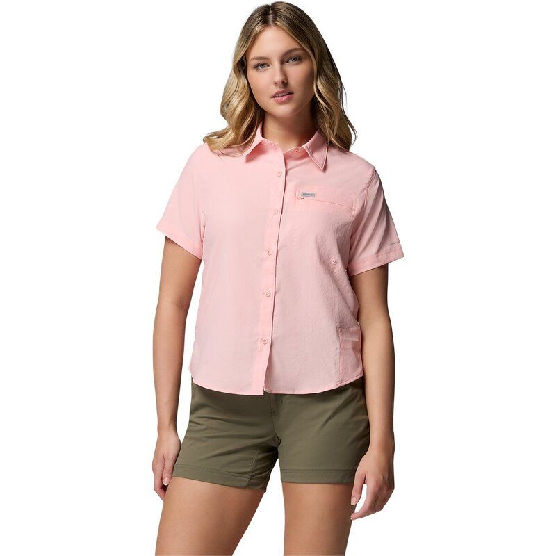コロンビア レディース トップス Tシャツ 半袖 Columbia Silveridge Utility II ShortSleeve Shirt Womens Pink Sand ピンク