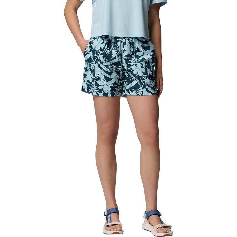 コロンビア レディース ボトムス カジュアルパンツ プリント Columbia Sandy River Printed 5in Short III Womens Ever blueBotaniflag