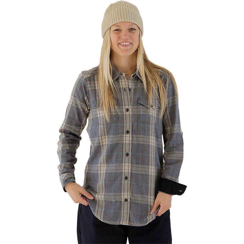 カブー レディース トップス Tシャツ KAVU Billie Jean Shirt Womens Grey Seas グレー