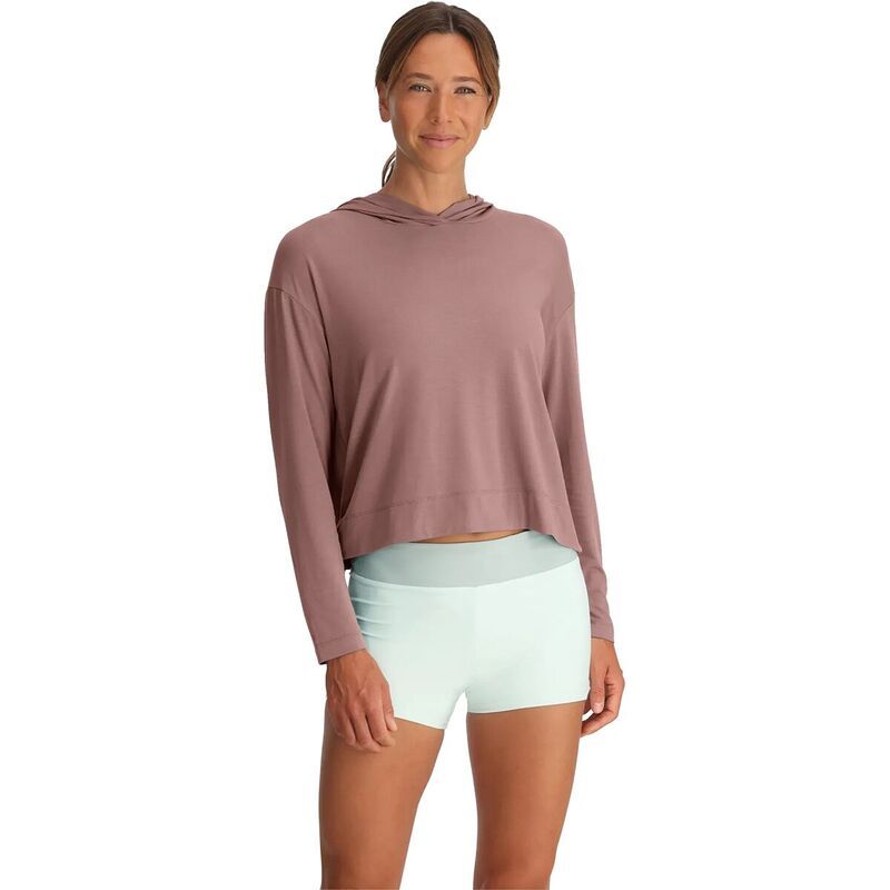 フリー フライ レディース トップス Tシャツ パーカー Free Fly Shade Crossover Hoodie Womens Fig